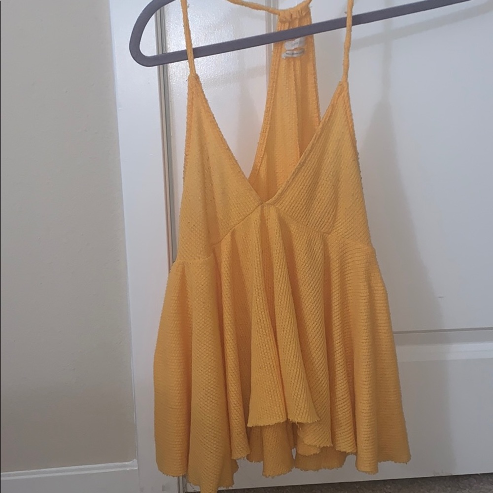 Yellow urban outfitters  tank top